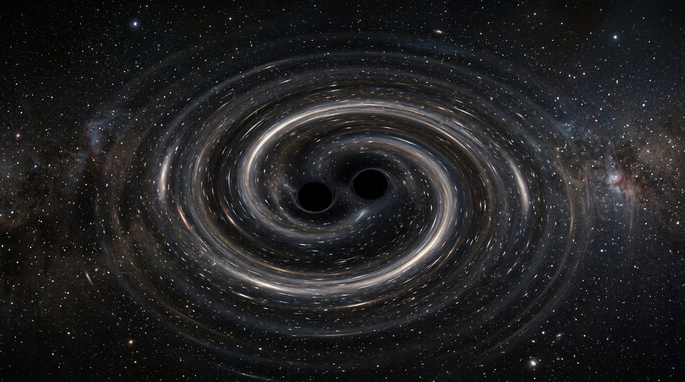 Cientistas já ouviram dois buracos negros se chocando — e o som vai te dar arrepio