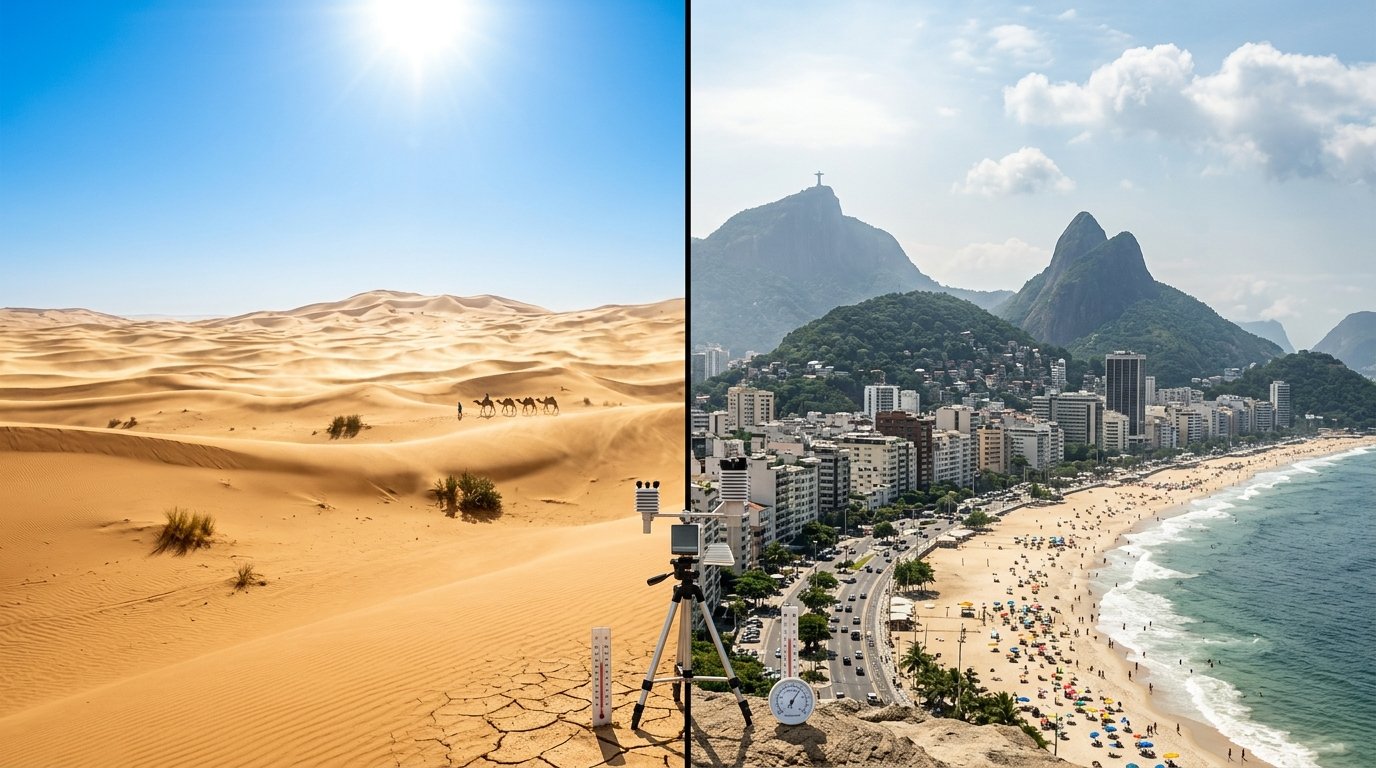 Deserto do Saara ou Rio de Janeiro: qual dos dois é realmente mais quente? A resposta vai te surpreender