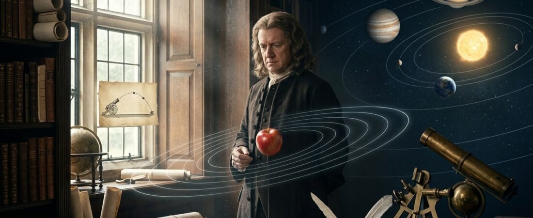 As 3 Leis de Newton: como um homem sozinho reescreveu as regras do movimento do universo