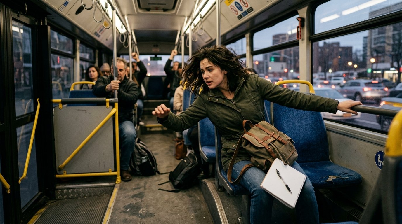 A 1ª Lei de Newton: por que você “voa” para frente quando o ônibus freia de repente