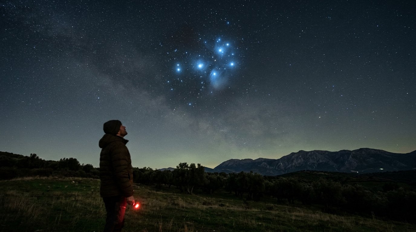 O aglomerado de estrelas que os gregos já enxergavam a olho nu, e que ainda existe no mesmo lugar