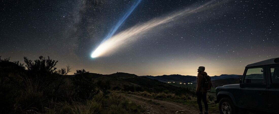 O cometa que só passa perto da Terra uma vez a cada anos — e como enxergá-lo sem telescópio