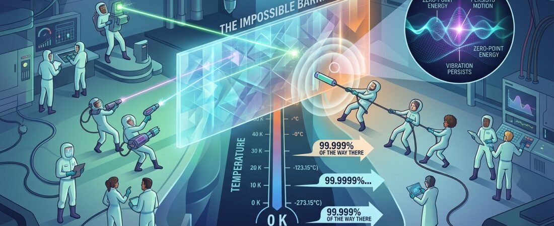 O zero absoluto existe — mas a ciência já provou que é impossível de alcançar (e o motivo é bizarro)